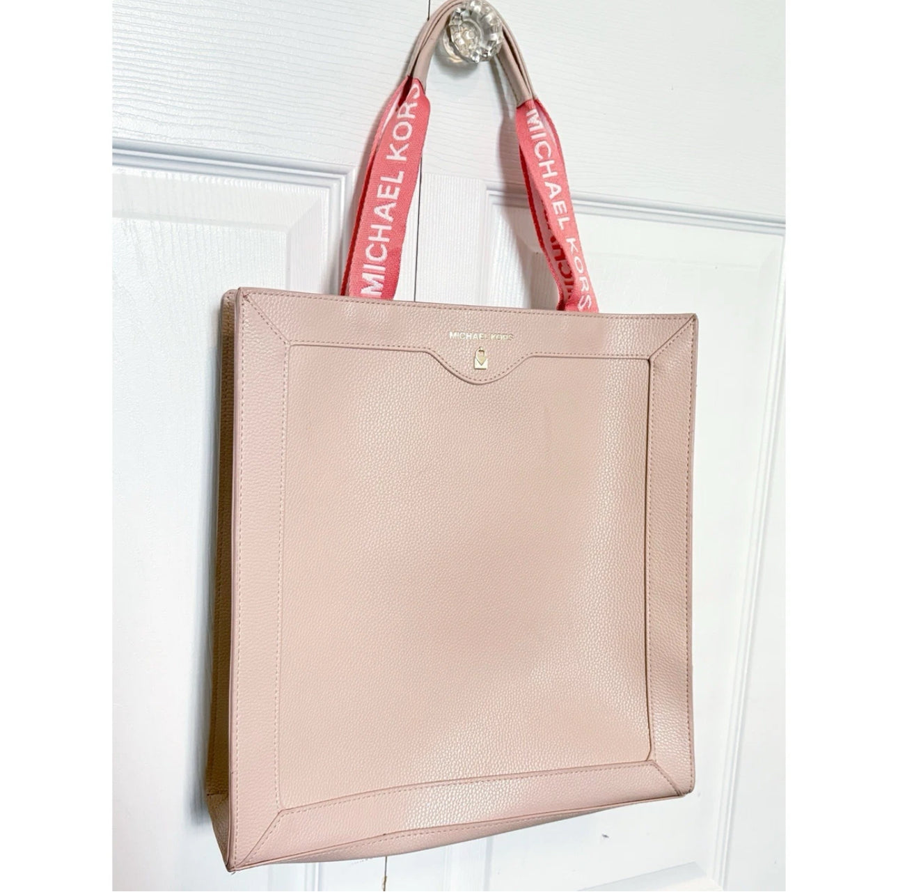 Michael Kors Pink Pebbled Leather Tote Bag